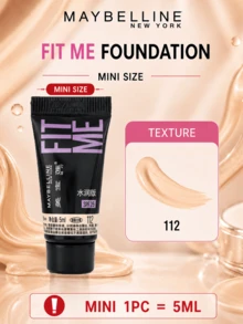 Maybelline 美寶蓮保濕防曬粉底液 112，旅行裝 5ml，正裝 30ml，持久保濕，快速上妝，自然妝感，適合乾性肌膚 - 水潤版112 - 查看 13