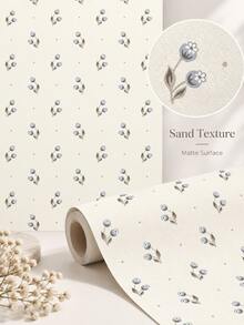 SUPSTICKER Floral Peel And Stick Wallpaper, Removable PVC Wall Sticker, 15.7*47.2in /15.7*118.1in, 3 Colors Option, For Bedroom Living Room Home Decor - Flowers - View 4
