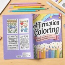 Affirmation Bold & Easy Coloring Book For Adults ,Positive Quote Heartfelt Words Cloud Star Rainbow Large Print ,Simple Line Art Gentle Calming Relaxing Stress Relief Coloring Pages For Women Hobby Lovers, 120gsm Thick Inner Paper - Positive Words - View 2