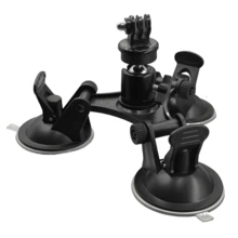 VeFly Tri-Angle Car Suction Cup Glass Holder Tripod Mount For Hero 13 12 11 10 Insta 360 Osmo Action 6 5Pro Camera Accessories - View 3