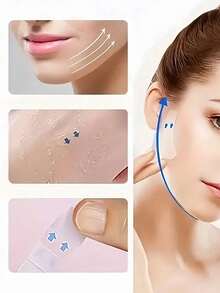 4/40/80pcs Invisible Makeup Setting Tape, Ultra-Thin Breathable And Skin-Friendly Adhesive Tape, Waterproof Alcohol-Free Mask Stickers, Suitable For Daily Party Makeup, Parties And Cosmetics, Soft And Gentle, Suitable For Neutral And All Skin Types, Perfect As Program And Graduation Gifts - Multicolor - View 2