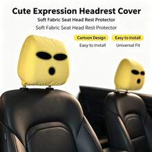 Funny Printed Car Headrest Covers Universal Elastic New Style Novelty Headrest Covers 2pcs/Pack - Car Seat Covers - View 1