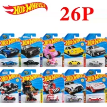 Mattel Hot Wheels 2026-P Feline Lucky Model Mobil Diecast Paduan Logam Skala 1:64, Model Mobil Sport Klasik, RX-7, Skyline, Dino dan Lainnya, Tersedia Berbagai Gaya, Koleksi untuk Usia 14+ - 26 P batch - View 1