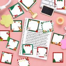 3 Packs Christmas Sticky Notes Set, 12 Designs Per Pack, 36 Pads Total, 20 Sheets Each Design, Santa Snowman Reindeer Christmas Tree & Gift Memo Notes For Journaling, Office, Desk & Holiday Stationery - one-size - View 3