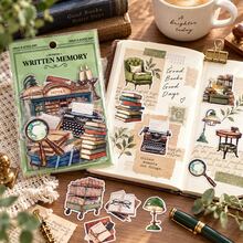Life Love Song Series PET Sticker Pack, Creative Vintage Study Old Objects Planner Stickers, DIY Decorative Stickers - Multicolor - View 4