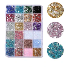 Set Dekorasi Rhinestone Jelly Resin Aneka Warna 24 Kotak untuk Seni Kuku, Cocok untuk Gelas Air, Seni Kuku, Sampul Buku, Casing Ponsel, dan Dekorasi Kerajinan Tangan. - MultiWarna - View 9