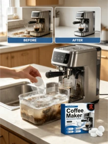 Tablet Pembersih Mesin Kopi Berbuih, Tablet Pembersih Penghilang Kerak Berefisiensi Tinggi Tanpa Aroma, Tablet Perawatan Mesin Kopi Semi-Otomatis dan Otomatis Rumah Tangga, Menghilangkan Minyak Kopi dan Residu Kerak, Merawat Komponen Internal Mesin Kopi, Perlengkapan Perawatan Peralatan Dapur Sehari-hari, Tablet Pembersih Padat Bulat dalam Kotak Sederhana, Cepat Berbuih dan Larut dalam Air, Membersihkan Kepala Seduh, Tangki Air, Baki Tetes dengan Mudah, Pengoperasian Sederhana, Kompatibel dengan Sebagian Besar Peralatan Kopi, Cocok untuk Penggunaan Sehari-hari di Rumah, Perawatan Rutin Peralatan Pecinta Kopi, Penggunaan Sepanjang Musim, Perlengkapan Pembersih Sudut Kopi Rumah Tangga - Keadaan Padat - View 7