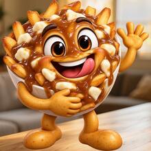 Smiling Poutine Fridge Magnet, A Playful Canadian Comfort Food Keepsake For Cozy Kitchen Gatherings For All Metal Surfaces Throughout The Home - A - View 6