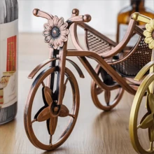 Creative European Style Wine Rack Home Wine Cabinet Wine Bottle Holder Iron Art Red Wine Rack Light Luxury Vintage Style Slanted Holder - Bronze - View 4