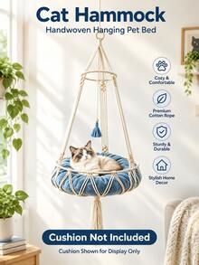 Cat Hammock, Cat Swing, Pet Hammock, Suitable For Pet Cats To Rest And Play, Hanging Pet Bed, Indoor Cat Sunbathing And Resting Nest - one-size - View 8