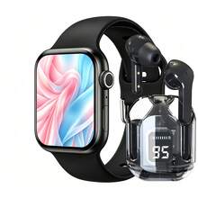 ZhiKexing Sports Smart Watch + Earphone Set, 2.01-Inch Full Screen Touch Sports Smart Watch, Zinc Alloy Body, Suitable For Men And Women Sports Outdoor Smart Watch, Features Wireless Call/Message Reminder/Multiple Sports Modes, Information Reminder Multi-Function Phone Answer/Dial, Remote Photo/Music Playback And Other Smart Watch Functions, Wireless Connection Compatible With IOS And Android Phones, Holiday Gift - View 9
