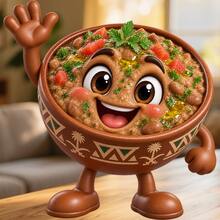 Happy Chili Bowl Fridge Magnet, A Hearty Family Supper Story For Cozy Kitchen Gatherings For All Metal Surfaces Throughout The Home - A - View 1