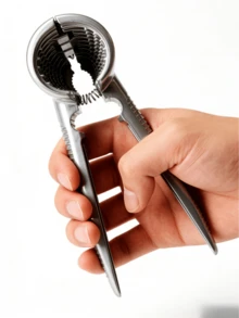 1 cái kẹp hạt dày bằng hợp kim kẽm | Dụng cụ đa năng tách vỏ hạt óc chó và các loại hạt | Tay cầm cầm thoải mái | Phù hợp cho mọi loại hạt | Phụ kiện kẹp hạt tiện dụng cho nhà bếp và bàn ăn - Nhiều màu - Xem 6