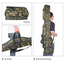 LEOFISHING Portable Foldable Fishing Tackle Bag, Big Belly Fishing Rod Case, Hand & Shoulder Carry Fishing Gear Storage Bag With Extra Pockets For Sea Rods Lures Fishing Accessories, 130cm 150cm 3 Color Available - Multicolor - View 10