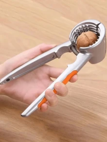 1 cái kẹp hạt dày bằng hợp kim kẽm | Dụng cụ đa năng tách vỏ hạt óc chó và các loại hạt | Tay cầm cầm thoải mái | Phù hợp cho mọi loại hạt | Phụ kiện kẹp hạt tiện dụng cho nhà bếp và bàn ăn - Nhiều màu - Xem 3