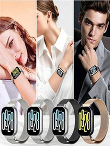 22mm 金屬錶帶，適用於 Redmi Watch 5 Active / 5 Lite，不鏽鋼材質，磁吸米蘭尼斯環形替換錶帶，男女通用 - 22mm - 查看 4