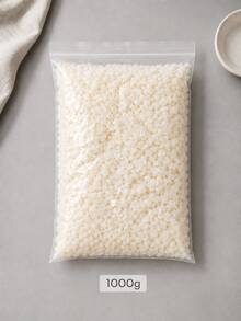 200g/500g/1000g White Beeswax Pellets, Used For Making Candles, DIY Wax Beads For Wax Melting, Molds And Container Candles, 500g/1000g Optional Set Includes 50 Wicks, 2 Wick Stickers And 5 Wooden Bases, Christmas Crafts - Multiple Styles - View 12