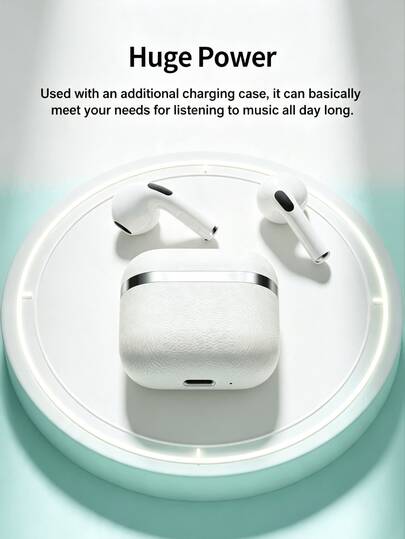 True Wireless Bluetooth Earbuds With Built-In Microphone For Clear Calls, Long Battery Life, Sweat-Resistant Design, Compatible With IOS And Android Devices, Suitable For Fitness, Running And Daily Use