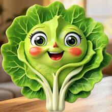 Smiling Cabbage Fridge Magnet, A Cheerful Garden Friend For Happy Kitchen Moments For All Metal Surfaces Throughout The Home - A - View 6