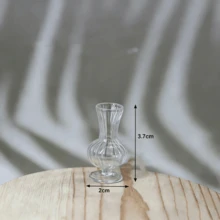 Mini Glass Vase, Mini Home Decor Ornament, Dollhouse Decoration Accessory, DIY Craft Supply, BJD Photography Prop - Multicolor - View 13