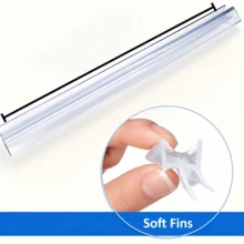 0.5/1/1.5/2M Shower Glass Door Strip Seals, Shower Door Bottom Seals Water Barrier For Dry Bathroom - Multicolor - View 4