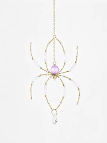 Handmade Beaded Spider Suncatcher, Pink Crystal Spider, Can Be Hung On Windows, Gardens, Suitable For Indoor And Outdoor Backyards, Ceilings And Room Home Decor, Halloween Gift - Multiple Styles - View 12