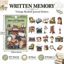 Life Love Song Series PET Sticker Pack, Creative Vintage Study Old Objects Planner Stickers, DIY Decorative Stickers - Multicolor - View 1