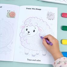 Children's Animal Line Tracing Drawing Book, Toddler Animal Outline Tracing Coloring Practice Workbook, Baby Tracing Drawing Enlightenment Homework Book, Back To School Learning Supplies, Student Holiday Gift - Multicolor - View 5