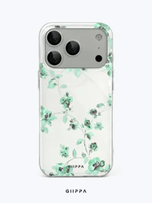 GIIPPA 1件小花圖案設計手機殼，適用於Phone 17 Pro Max，相容Phone 16 Pro Max、15 Pro Max、14 Pro Max，韓系高端時尚趣味手機殼，相容11/12/13/14/15/16 Pro Max Plus，優雅設計男女皆宜，送給女友的完美禮物，適合聖誕節、情人節、復活節、婚禮季與生日 - 綠色 - 查看 1