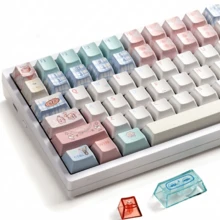 Set Keycap Mekanik Gaming ESports Kustom Meow-Ning Dye-Sublimation PBT Material OEM Profile Circus 154 Keys MOA Height - View 3