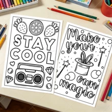 Affirmation Bold & Easy Coloring Book For Adults ,Positive Quote Heartfelt Words Cloud Star Rainbow Large Print ,Simple Line Art Gentle Calming Relaxing Stress Relief Coloring Pages For Women Hobby Lovers, 120gsm Thick Inner Paper - Positive Words - View 6