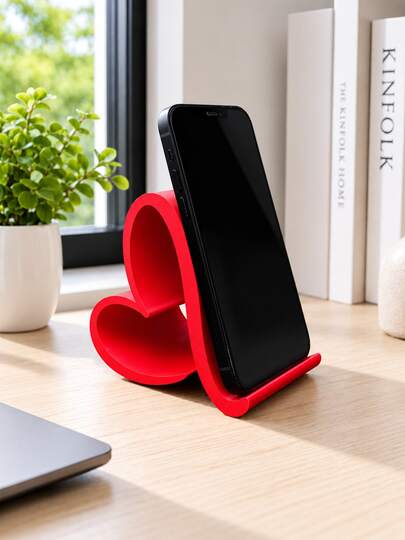 Herzförmiger Handy- & Tabletständer, universeller mehrfarbiger eleganter Schreibtisch-Organizer, geeignet für Zuhause, Büro, Partydekoration, ideales Schreibtisch-Ornament, kreatives Geschenk ohne Strom, perfekt für Digital-Enthusiasten, Weihnachtgeschenk-Empfehlung