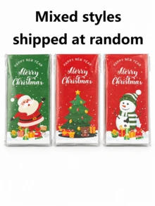 20pcs Christmas Gift Sealing Stickers, Cute Santa Claus Snowman Tree Labels, Holiday Thank You Labels, Suitable For Gift Boxes, Bags, Baking Packaging, Party Decoration - Multicolor - View 8