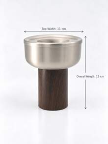 Latest Popular Incense Burner: Elegant Bay Style Design, Suitable For Agarwood And Incense, Complements Your Personal Style And Home Decor. Perfect For Daily Use, Weddings Or Gatherings With Friends And Guests, Ideal For Reception Areas And Hospitality. It's Also An Exquisite Gift-Especially When Paired With Premium Incense-Suitable For Brides, Special Occasions And Party Favors. - Silver Incense Burner With Wood Grain Base - View 10