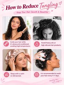 Rambut Keriting 18 Inci 50 Helai dengan Simpul Ajaib, Rambut Crochet Tanpa Simpul Tak Terlihat, Rambut Crochet Gelombang Dalam yang Sudah Terpisah, Rambut Crochet Keriting untuk Wanita (1B, 18 Inci-50 Akar) - MultiWarna - View 6