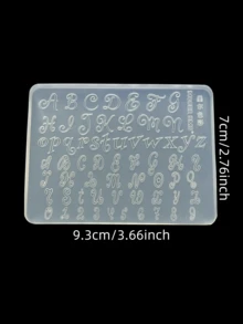 1pc Vintage Y2K Gothic Letter & Number 3D Nail Art Silicone Mold DIY Decor - Clear - View 14