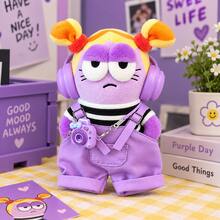 SpongeBob SquarePants 1pc Bully Fish Purple Cool Plush Keychain, Can Be Hung On Backpacks, Keys And Jeans. Features Funny Grumpy Expression, Eye-Catching Design. Cute Unique Portable Bag Charm, Ideal Holiday And Birthday Gift For Friends And Girlfriends. - Multicolor - View 11