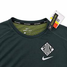 Kaos Lengan Panjang Nike Crew Neck Bergambar Cepat Kering, Hijau Tua, Pria - Hijau tua - View 3