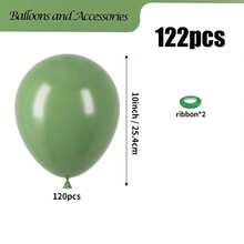 Sage Green Avocado Green Latex Balloon Garland Kit, 10/5 Inch Multi Size Balloons, For Boho Wedding Baby Shower Birthday Party Decor - Multicolor - View 14
