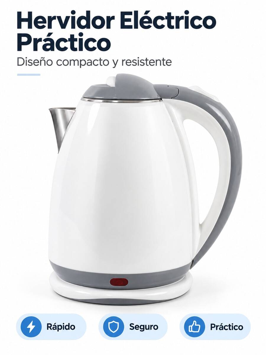 Electric Kettle, 2L Electric Tea Kettle, Stainless Steel Inner Layer, PP Outer Layer, Automatic Power-Off Protection