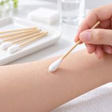 Cofoe 50-Count Cotton Swabs (10cm), Single-Ended Long Cotton Buds For First Aid, Daily Cleaning & Personal Care - 10cm - View 6