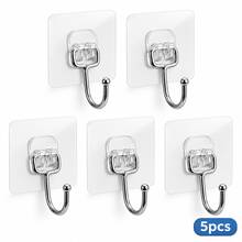 1-30pcs Heavy Duty Self-Adhesive Hooks, Suitable For Keys, Bathroom, Shower, Outdoor, Kitchen, Door, Home Decor, Utility Room - One Size - View 14