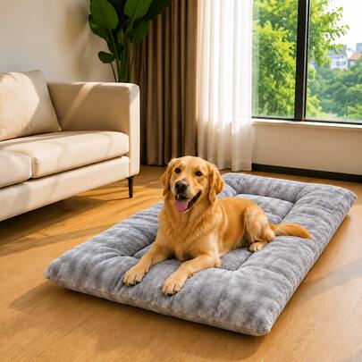 Extra Large Pet Cat Dog Bed, All-Season Plush Pet Bed, Thickened Comfortable Sleeping Mat, Dog Bed Pad, Sofa Pad, Home Living Room Floor Mat, Pet Resting Pad, High Elasticity Filling Soft, Long-Lasting Without Sagging, Pet Sleep Essential, Cat Dog Universal Slouchy Bed, Warm And Comfortable, Autumn/Winter Warmth, Summer Breathable, Multiple Sizes Available For Small, Medium, And Large Dogs