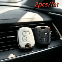 2pcs Remote Car Key Case Cove For Peugeot 106,206,107,207,306,307,406,407, Key Fob Cover For C1,C2,C3,C4,C5-Flexible And Durable - Multicolor - View 4