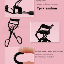 Silicone Eyelash Curler Replacement Pads, Black Soft Elastic Eyelash Curler Replacement Pads, Rubber Eyelash Curler Replacement Liners, Gentle Care For Eyelashes, Daily Makeup Accessories - Black - View 8