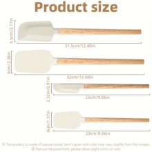 Bộ dụng cụ cạo silicone, bao gồm dụng cụ cạo và bộ dụng cụ cạo, với dụng cụ cạo nhựa, dụng cụ cạo silicone cán dài, dụng cụ cạo cán gỗ, dụng cụ cạo linh hoạt không dính chịu nhiệt liền mạch - Xem 5