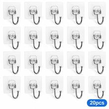 1-30pcs Heavy Duty Self-Adhesive Hooks, Suitable For Keys, Bathroom, Shower, Outdoor, Kitchen, Door, Home Decor, Utility Room - One Size - View 15