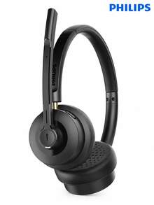 PHILIPS Headset Nirkabel Over-Ear SHM5108 dengan Bluetooth 5.3 Peredam Kebisingan, untuk Layanan Pelanggan Call Center/Agen Telemarketing, Komputer/Telepon Rumah, Kelas Online, Konferensi, dan Lainnya. - View 9