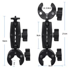 VeFly Super Crab Clamp Mount Double Side Clip For Motorcycle Bike X5 X4 X3 X2 Handlebar Action Camera Accessories - View 3