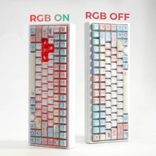 Set Keycap Mekanik Gaming ESports Kustom Meow-Ning Dye-Sublimation PBT Material OEM Profile Circus 154 Keys MOA Height - View 5